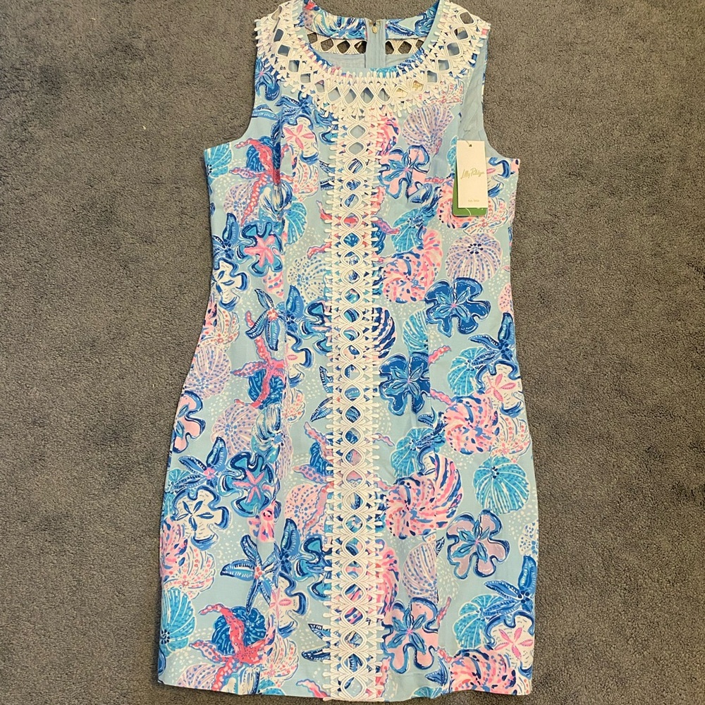 Lilly Pulitzer Mila shift dress, size 8, NWT, Multi Bahamas Beachcomber print